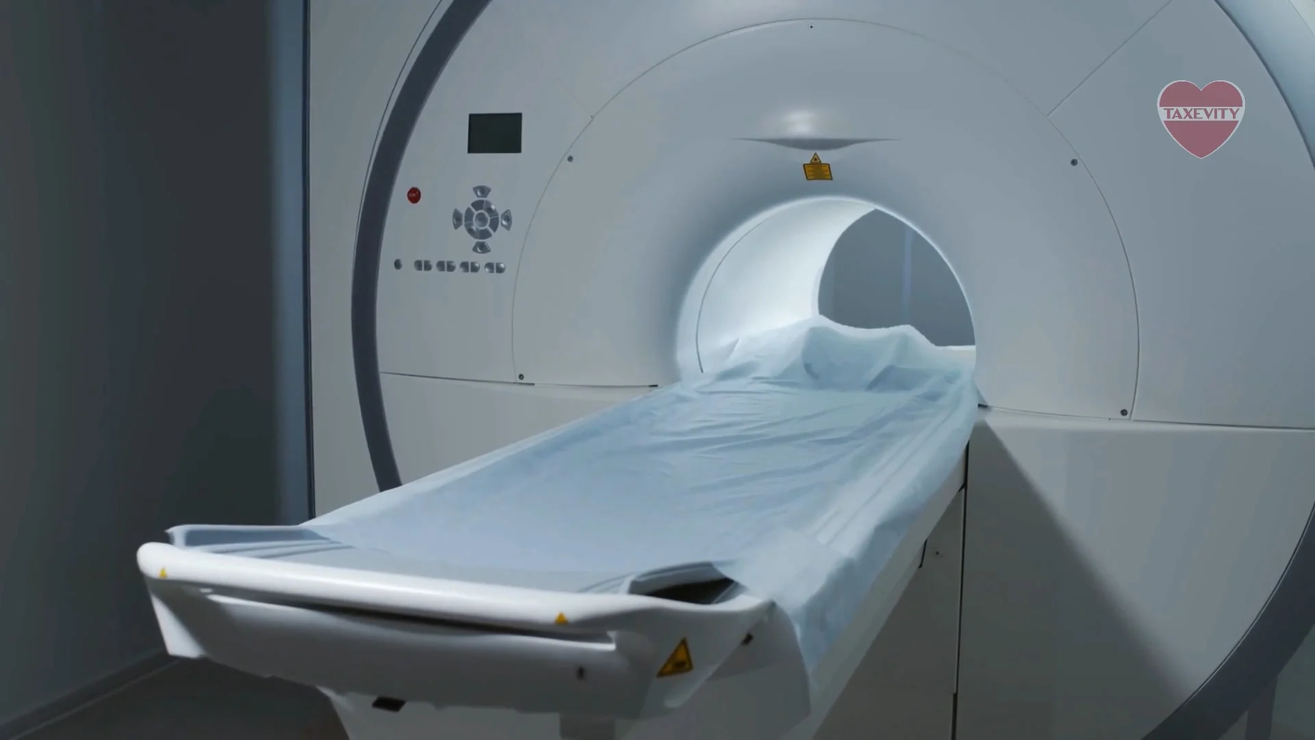 An MRI machine ready to test a medical student, resident or fellow for a critical illness covered by insurance.