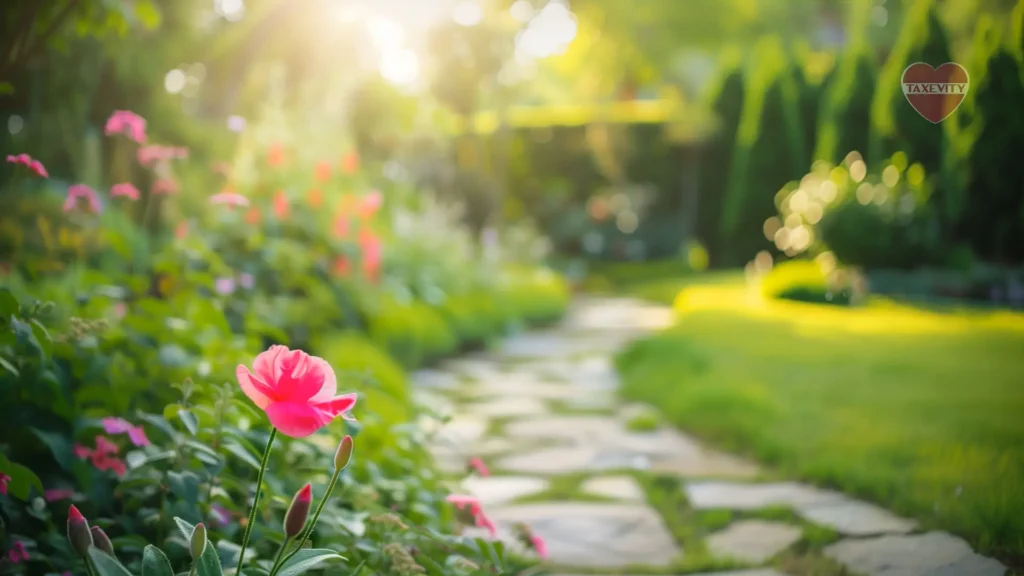 Pink rose in full bloom on a garden path, representing the growth potential business owners must consider in estate planning.