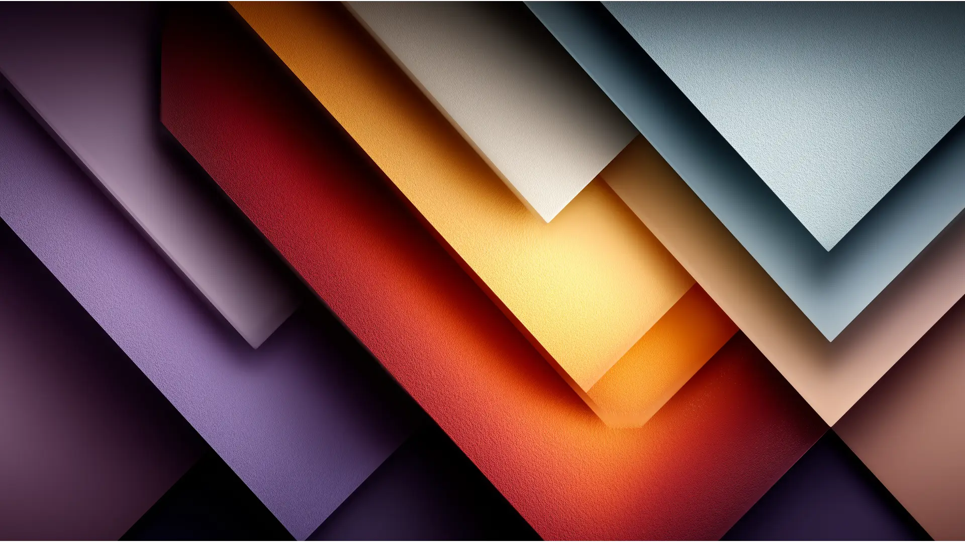 Abstract image depicting layered geometric panels in plum, gold, and taupe, symbolizing the multi-faceted strategic value of permanent life insurance beyond simple IRR for wealth advisors.