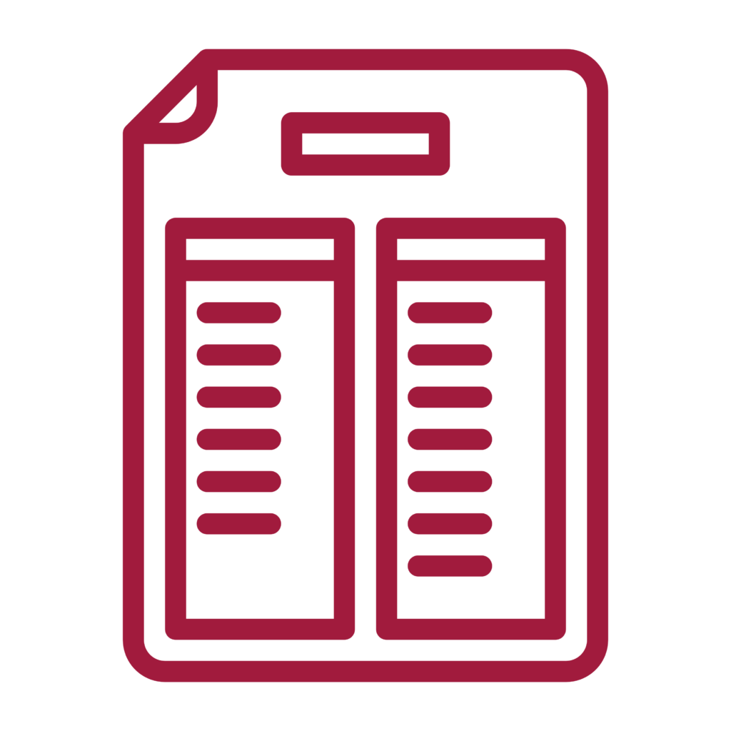 Rich Plum financial statement icon representing economic viability and balance sheet structure for Taxevity Insurance.